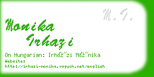 monika irhazi business card